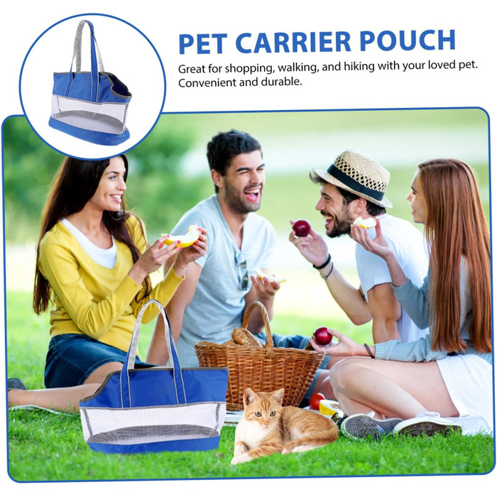 Транспортна сумка для котів POPETPOP з підставою для підвішування та сумкою-холодильником, містка для кошенят, нейлонова сумка для перевезення тварин