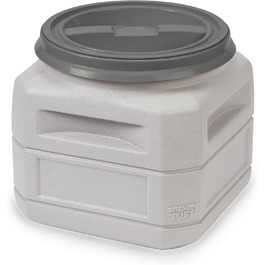 Контейнер для корму для собак та котів Mighty Tuff, 10.9 кг, з кришкою та ручками, BPA-free, Made in USA, 24 lbs