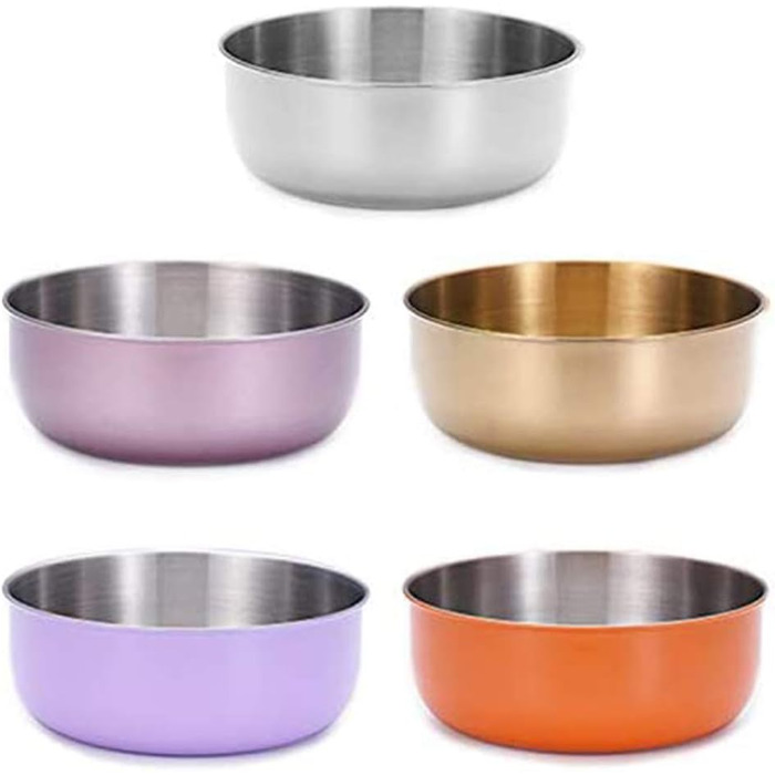 Миска для кормів домашніх тварин La La Pet, годівниця для собак та котів, нержавіюча сталь, бамбук, помаранчевий колір, одиночна миска