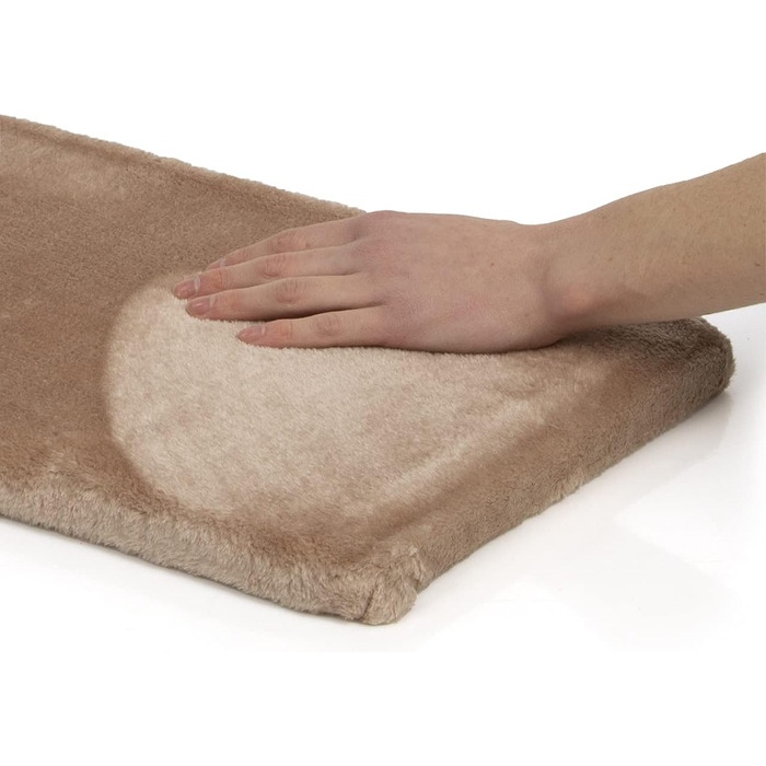 Кішка ліжко на віконний підвіконня - Snuggly Place - велике, м'яке, миється, 75 x 35 см (Бежевий)