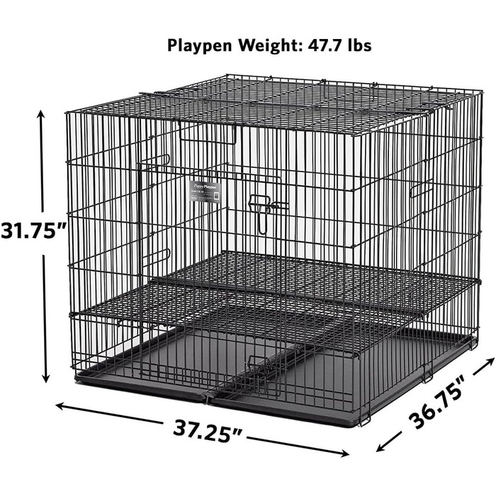 Вольєр для цуценят MidWest Homes For Pets 236-10 з решіткою та піддоном