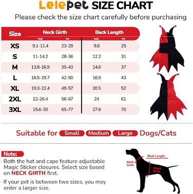 Костюм клоуна для собак Lelepet на Halloween, Cosplay, для свят, розмір M (XS, червоний)