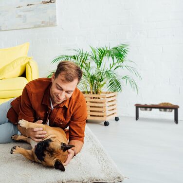 Підставка для мисок Relaxdays з нержавіючої сталі, об'єм 1000 мл, станція для корму для собак з мангового дерева, HBT 16,5 x 42 x 21 см, натуральний колір