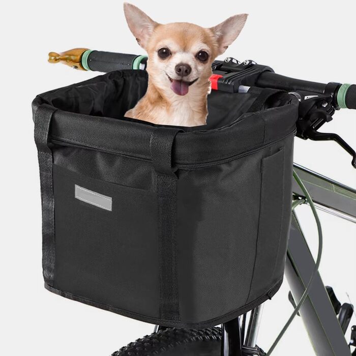 Фаркоп на велосипед, кошик на кермо, кошик для електровелосипеда, знімний, для собак та котів, для дорослих