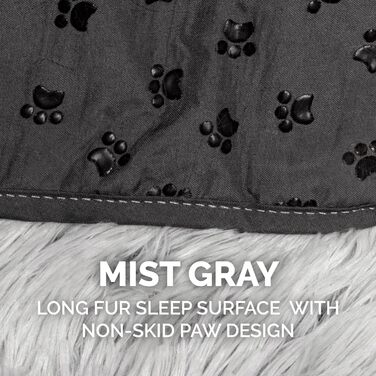 Захисний плед для меблів Furhaven Snuggly Spot, довге штучне хутро, кутовий, сірий, один розмір, машинне прання