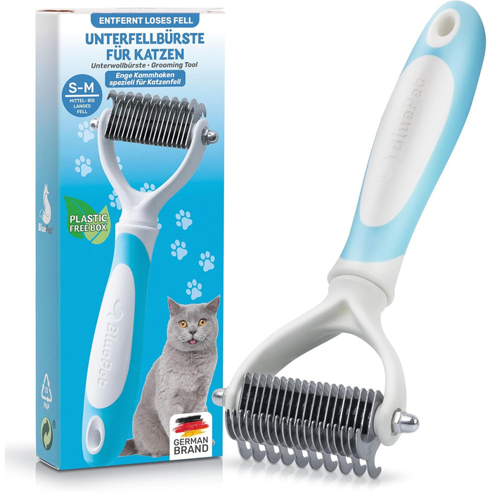 Бурштук для котів BluePet для догляду за підшерстям, вичісування та розплутування шерсті. Підходить для котів з довгою шерстю.