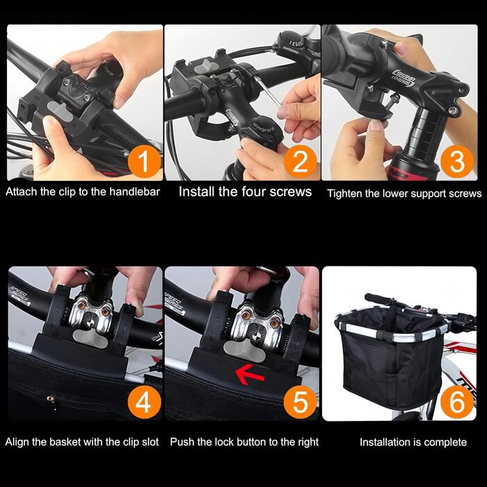 Складаний кошик для велосипеда: знімний, для тварин (собака, кіт), легка установка