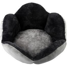 Кругле ліжко для собак та котів, чорне, 40 см, м'яке, для дому, миється
