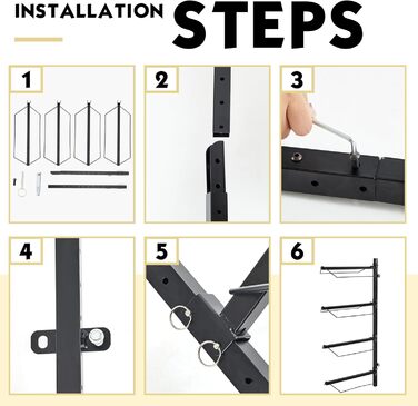 Стійка для сідел Patterr з 4 рівнями, настінна, для коней, міцна, для вестерн та англійських сідел, тримач для сідла, затискач для вуздечки, підкладки, аксесуарів для коней