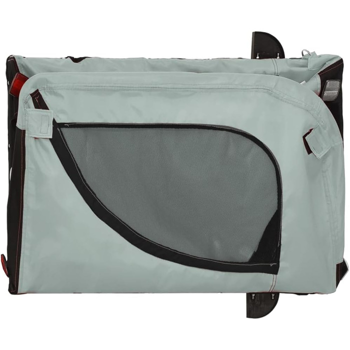 Причіп для велосипеда для собак Сірий та Чорний, Oxford-Gewebe та сталь, LH12049