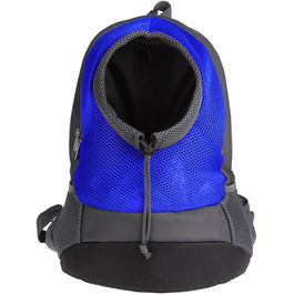 Рюкзак-переноска для собак та котів NHSUNRAY: дихаючий, зручний, з регулюванням та світловідбиваючими смугами (Блакитний)