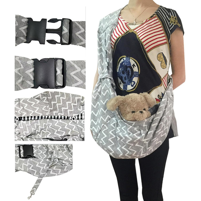 Сумка-переноска для собак та котів, сіра, 4,5 кг, для прогулянок та активного відпочинку