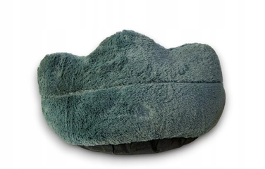 М'яке плюшеве лежак-кокон для собак з високими бортиками