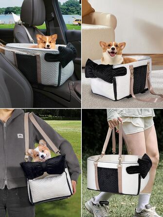 Автомобільний крісло для собак, переноска для маленьких собак до 5,9 кг, з м'яким, знімним, миючим подушечкою