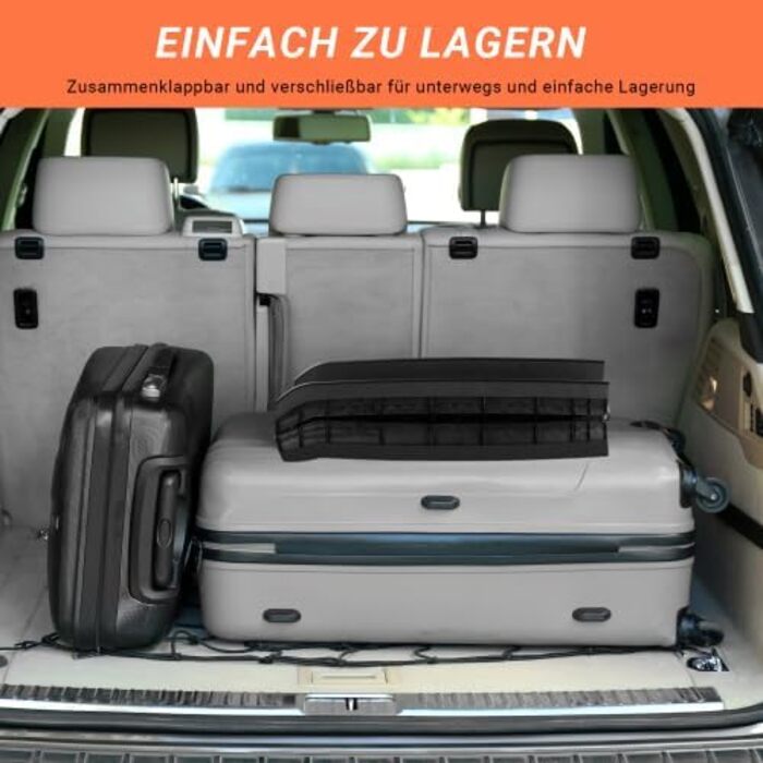 Сходинка для собак LEADZM, складна, до 50 кг, для багажника авто, чорна (160x40 см)