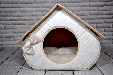 Ліжко-будиночок SjestaPupila для собак та котів, розмір S (30x30 см)
