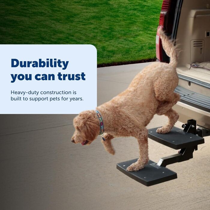 PetSafe Happy Ride Купура для собак, 5.1 см, висока тяга, складна для подорожей, до 90 кг