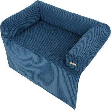 Килимок для собак Velinda: лежанка, софа, захист дивану (темно-синій, Cord)