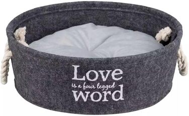 Корзина для домашніх тварин Trixie Lian, діаметр 45 см, антрацит