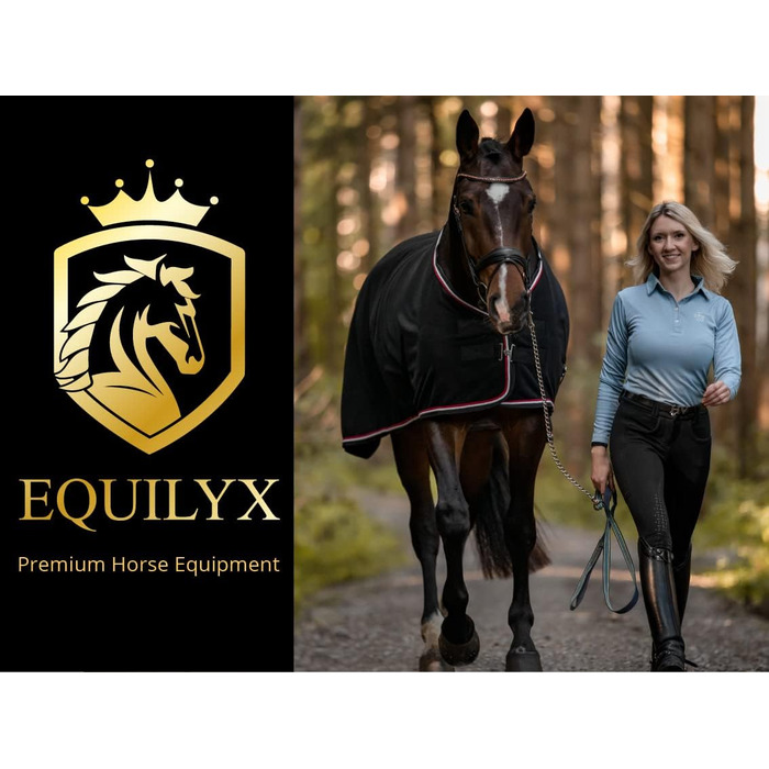 EQUILYX® Флісова попона для коня, абсорбуюча, дихаюча, термо, для стайні та транспорту, фуксія, 155 см