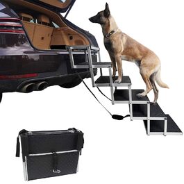Сходинка для собак у машину, 6 сходинок, антиковзаюча, складна, для маленьких та великих собак