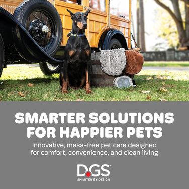 Килимок для собак Dog Gone Smart Dirty Dog: швидковисихаючий, з антиковзким покриттям, для чистого підлого – надзвичайно поглинаючий, придатний для прання, каштанового кольору, 51 x 79 см