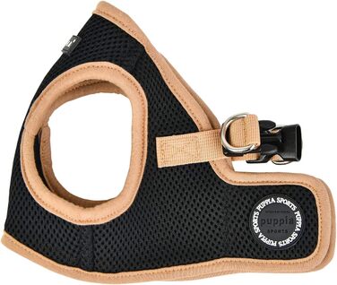 Шлейка для собак Puppia Soft Vest Harness B II чорного кольору, розмір L, вага 90 г