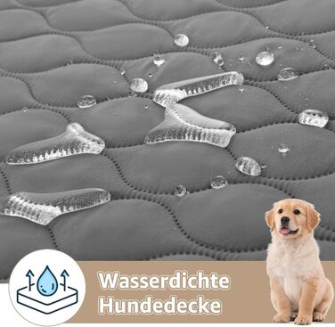 Водонепроникний килимок для собак PICK FOR LIFE: м'який, двосторонній, 137x208 см