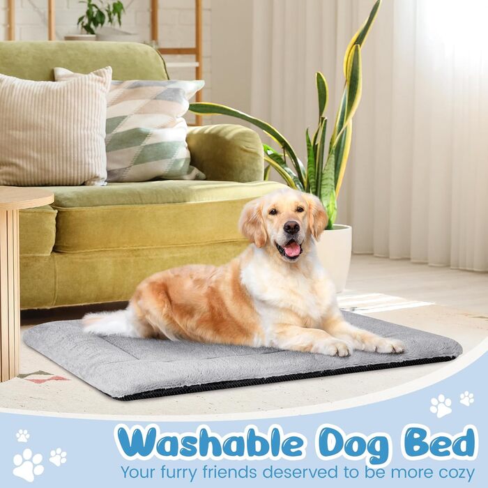 Килимок для собак Baodan, великий, 122x75 см, сірий, з антиковзким покриттям