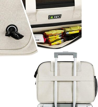 Дихаюча переноска для собак та котів з м'якими ремінцями | Зручна переноска для маленьких тварин для ветеринара, прогулянок, парку та покупок