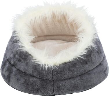 Крізь для собак TRIXIE Minou, 60 см, білий/сірий - м'яке ліжко з Softplüsch, для собак маленьких та середніх порід, антиковзаюче, 36299