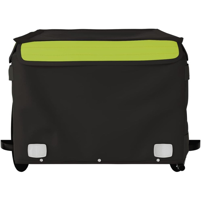 Причіп для велосипеда Gecheer, вантажний причіп, чорний пластиковий контейнер для перевезення вантажів, собак (124 x 62.5 x 52 см)