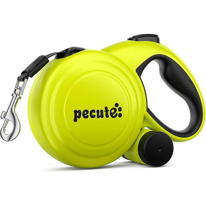 Рулетка для собак Pecute 10 м, повідок-рулетка з антиковзною ручкою, 360° без заплутування, швидке гальмування, для собак до 50 кг