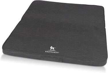 Ортопедичний килимок для собак Knuffelwuff Roanoke: чорний, 100 x 80 см, знімний та миючий чохол, для великих, середніх та маленьких собак