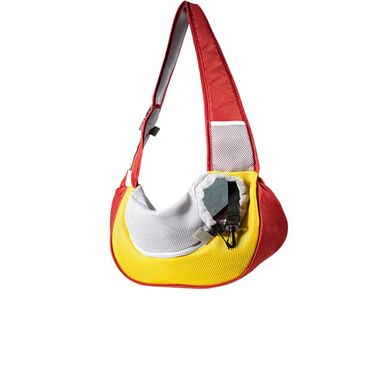 Транспортна сумка для собак, переноска для тварин до 5 кг (червона, S)