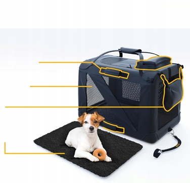 Складаний переноска-сумка для собак PETPROVED, 72x52x52 см