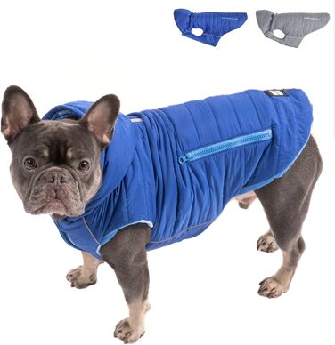 IMMI Куртка для собак | Тепла куртка для собак середніх та великих порід (L, Синій)