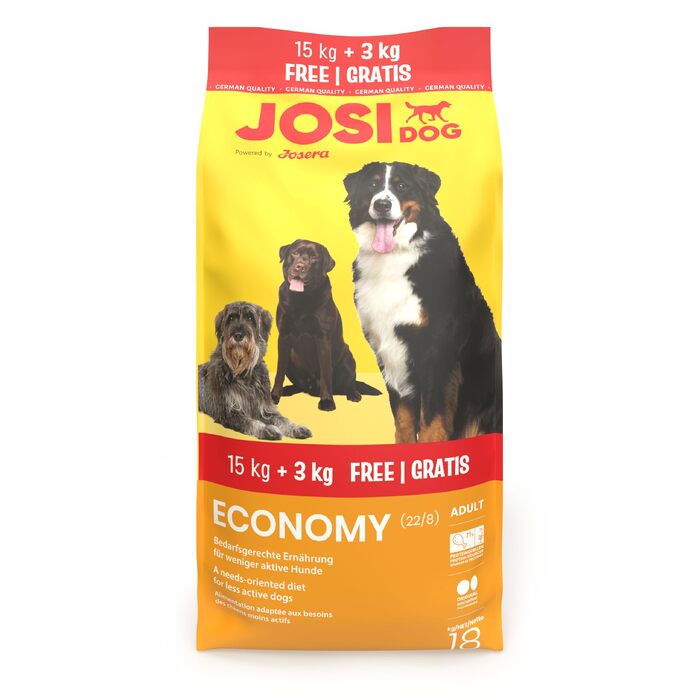 Сухий корм для собак JosiDog Economy Adult для малоактивних дорослих собак, преміум-клас, 18 кг