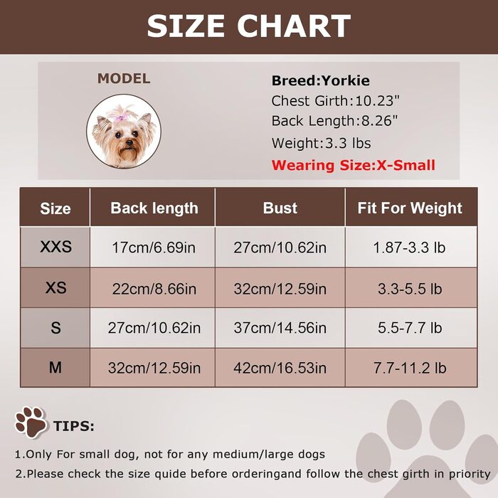 Тепла флісова жилетка для собак, пудель, дівчатка чи хлопчики, теплий пуловер, фліс, жилетка для цуценят, м'яка, еластична, тепла жилетка, одяг для домашніх тварин (Колір: Коричневий, Розмір: XXS) XX-Small Коричневий