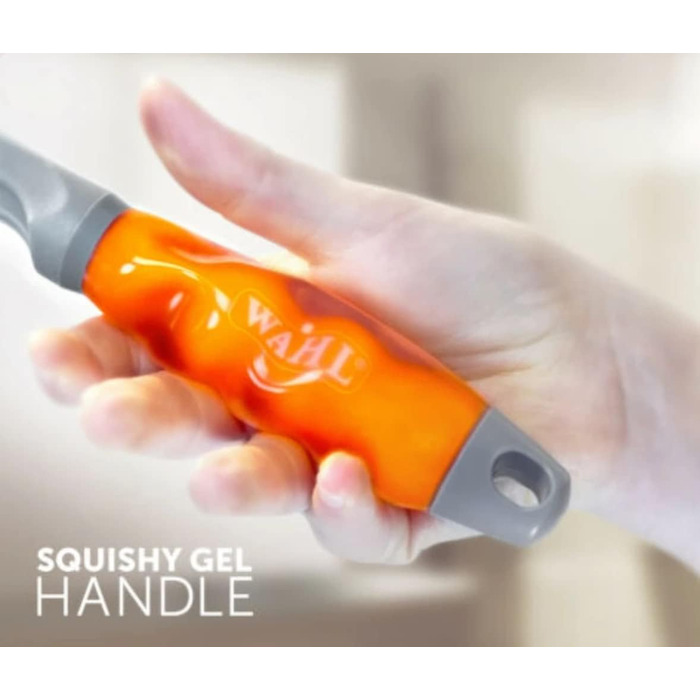 Валь ЗУП-щітка з нейлону, професійна щітка для грумінгу, для собак та котів, інструменти для догляду за шерстю, для довгошерстих тварин, гелевий хват L (упаковка 1)