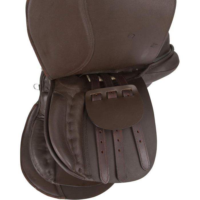 Сідло Covalliero Sattelset для Haflinger, коричневе, 17,5 дюймів: комфорт та хороша посадка