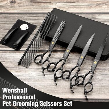 Набір професійних ножиць для грумінгу собак Wenshall 7.0 дюймів (5 шт.)