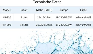 Акваріумний комплект AquaOne HR-230 LED з фільтром, 7 л, чорний – міні-акваріум для рибок і креветок