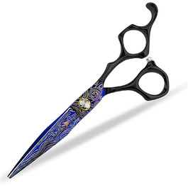 Набір ножиць для грумінгу собак 6 дюймів: прямі та розріджуючі ножиці для професійного догляду за шерстю.