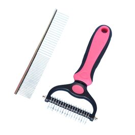 Гребінець для вичісування собак та котів: двосторонній інструмент для видалення ковтунів та шерсті