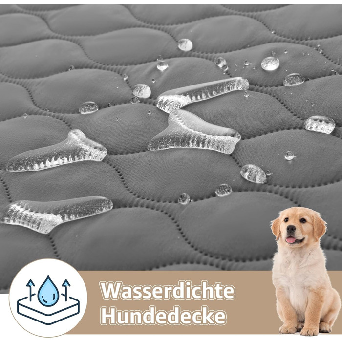 Водонепроникний килимок для собак PICK FOR LIFE: м'який, двосторонній, 137x208 см