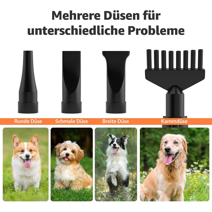 XKISS Професійний набір для грумінгу собак 2800W: машинка для стрижки, фен та пилосос для шерсті