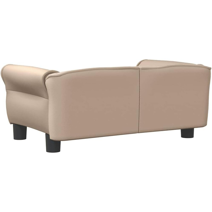 Ляжка для собак, м'яка подушка для собак, диван-софа для маленьких собак, лежанка для домашніх тварин, котяча лежанка, кавово-коричневий кожзам