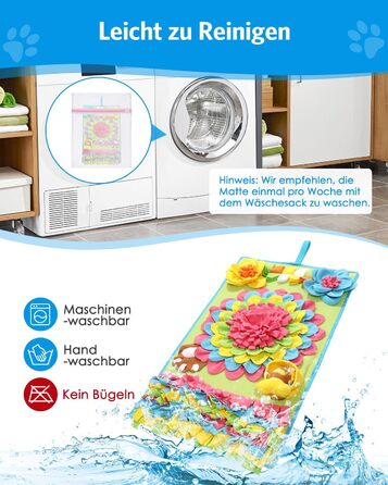 Килимок для собак Brifit для інтелектуальних ігор 78 x 48 см, іграшка-головоломка для малих та середніх собак, миється, тренувальний килимок, проти нудьги, стимулює інтелект