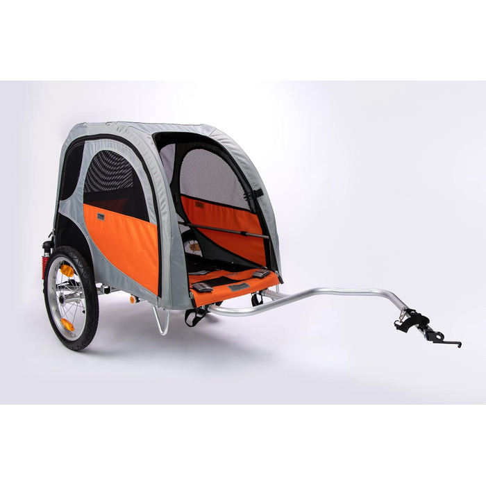 TrendPet Comfort Wagon M: Алюмінієвий причіп для собак з підвіскою, сірого кольору